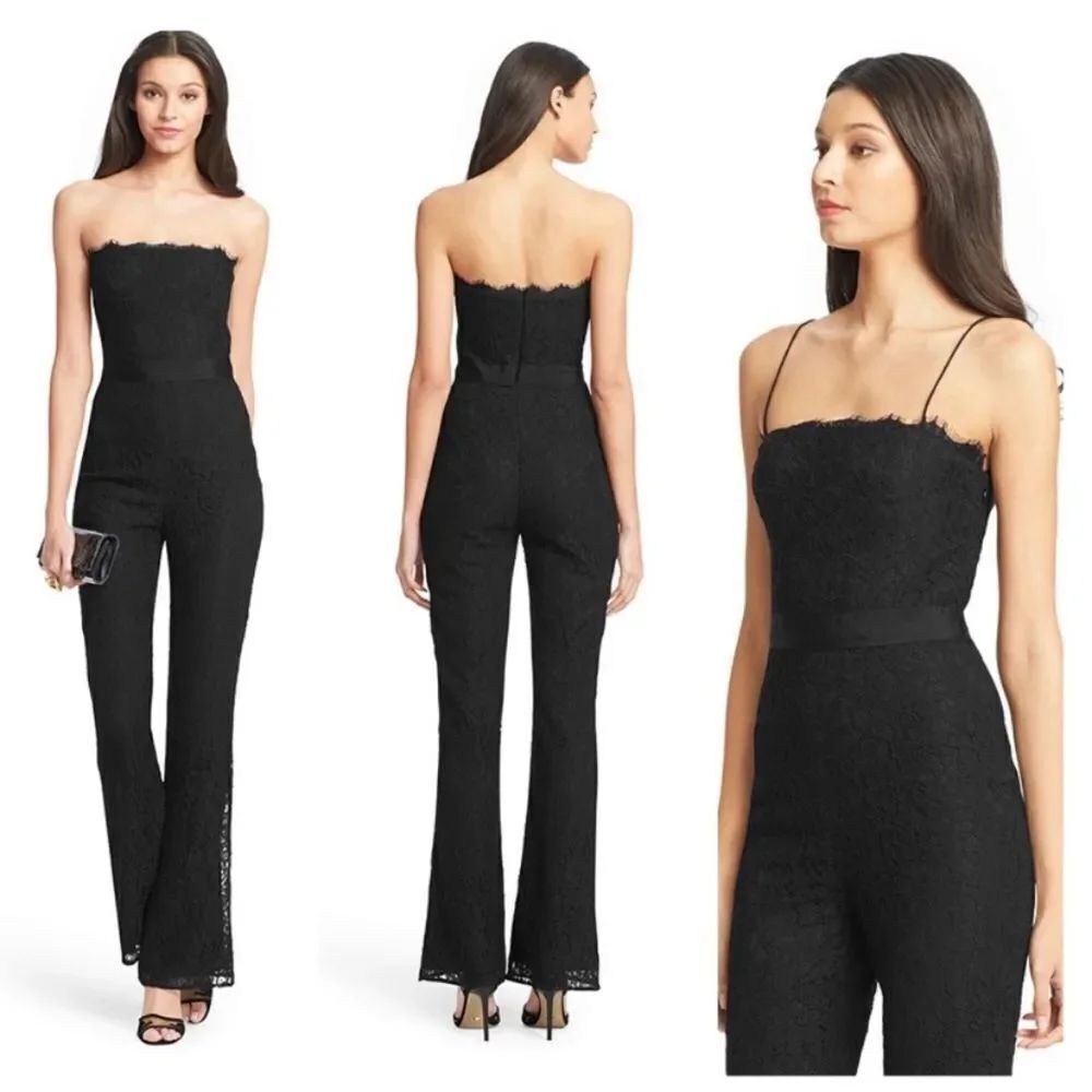NWT Diane Von Furstenberg Camra lace jumpsuit, size 6